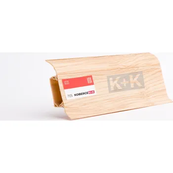 soklová lišta Obvodová soklová lišta plastová (pro PVC a vinyl) dub světlý - 250cm