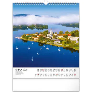 Kalendář Česká republika 2025 - nástěnný kalendář