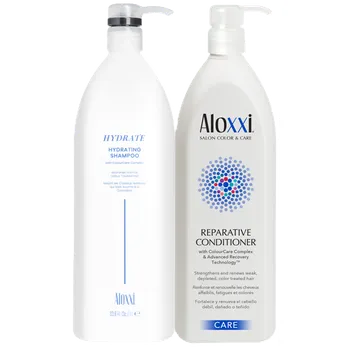 Šampon ALOXXI® Hydratační šampon 1000ml a Rekonstrukční kondicionér 1000ml