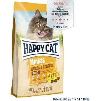 Krmivo pro kočku Happy Cat Minkas Hairball Control Geflügel 500 g