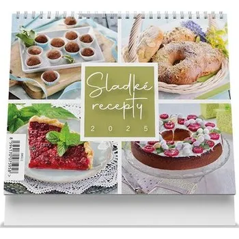 Kalendář Sladké recepty 2025 - stolní kalendář