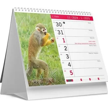 Kalendář Zvířátka 2025 - stolní kalendář