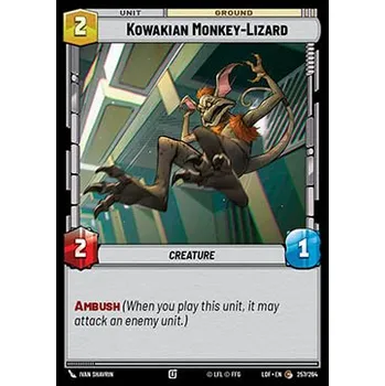Sběratelská karetní hra Kowakian Monkey-Lizard 257/264 - Legends of the Force Typ karty: Standard