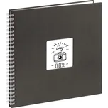 Hama album klasické spirálové FINE ART 36x32 cm, 50 stran, černá, bílé listy