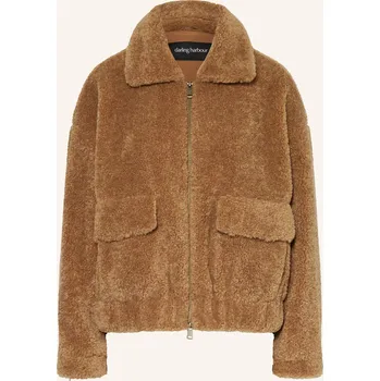 Dámský kabát Darling Harbour Dámská Plyšová Bunda, hazelnut, 36