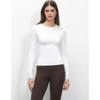 Dámská móda Tričko s&nbsp;dlouhými rukávy - XL - House - bílý - 534GX-00X