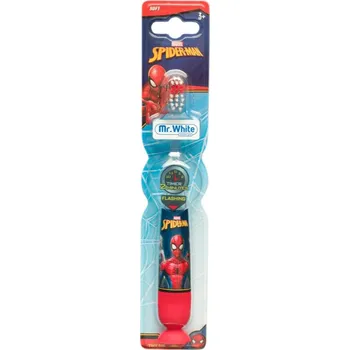 Zubní kartáček Marvel Spiderman Flashing Toothbrush zubní kartáček soft pro děti 3+ 1 ks
