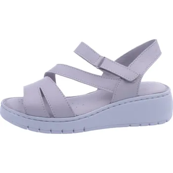 Dámské sandále Boty Mago 4270 šedé dámské kožené sandály Velikost: 38