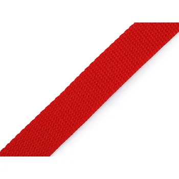 Popruh polypropylénový šírka 25 mm - Červený