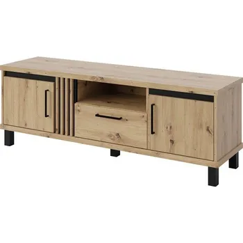 Televizní stolek TV stolek ND-11 Nadia dub artisan / černý mat, 153 cm