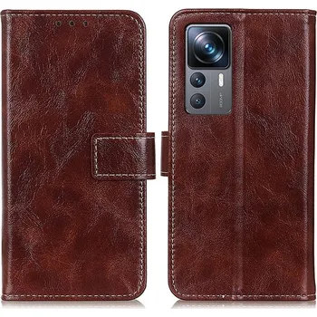 Pouzdro na tablet VSECHNONAMOBIL 52208 RETRO Peněženkový obal Xiaomi 12T / 12T Pro hnědý