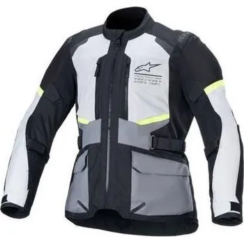 Moto bunda Bunda ANDES AIR DRYSTAR, ALPINESTARS (světle šedá/tmavě šedá/černá/žlutá fluo) 2026 3XL