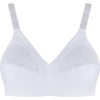 Podprsenka Nevyztužená podprsenka Lidunka s vysokým středem 7027 105D bílá