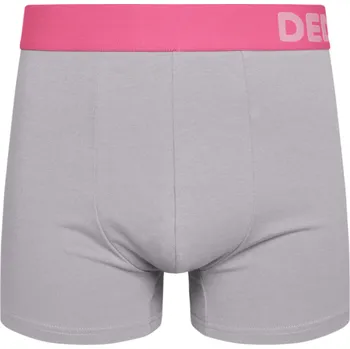 Boxerky Šedo-růžové pánské boxerky
