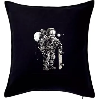 Polštář Astronaut Skater - Polštář 50x50 - 50x50 - Pouze potah ( Černá )
