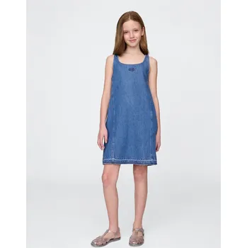 Dívčí šaty GAP Dívčí Dětské džínové šaty UltraSoft Americana GAP Modrá 160-164 (2869283)