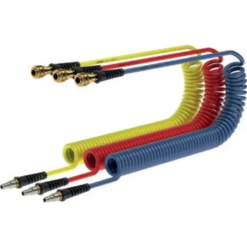 Zahradní hadice LÜDECKE 6,5/10 PU HADICE KR10 ES 6,5/10 - kroucená s otoč. konc. rychl. ES DN7,2 (6 m) prac. délky, žlutá, (-20/+85°C) 10 Bar