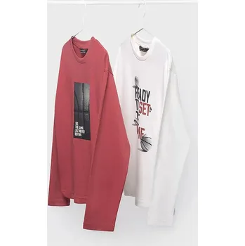 Chlapecké tričko Bavlněné tričko s dlouhým rukávem Mayoral 7002.7A.Junior.9BYA červená 92X, vel. 128