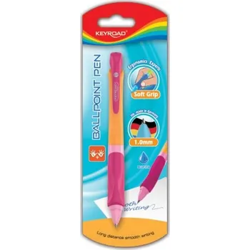 Kuličkové pero KEYROAD - Neo, blistr, růžové
