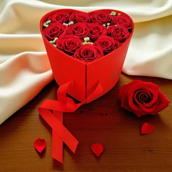 Dárkový potravinový koš Dárkové srdce Red&Rocher