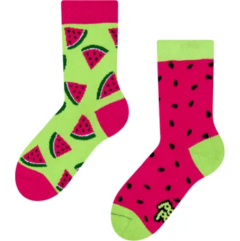 Dětská móda Veselé dětské ponožky Červený meloun