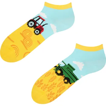 Dámské ponožky Veselé kotníkové ponožky Traktor