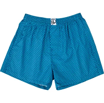 Trenýrky Safírově modré pánské vzorované trenky