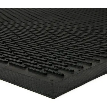 Rohožka Gumová protiskluzová protiúnavová průmyslová rohož Scraper - 150 x 90 x 0,6 cm (70140102) FLOMAT