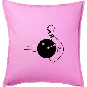 Polštář Koule vs kuželka - Polštář 50x50 - 50x50 - Pouze potah ( Růžová )