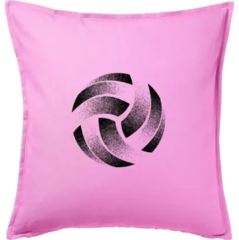 Polštář Volejbalový míč tiskový design - Polštář 50x50 - 50x50 - Pouze potah ( Růžová )