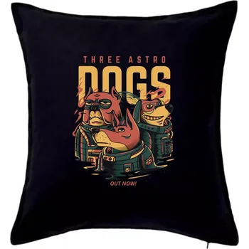 Polštář Astro dogs - Polštář 50x50 - 50x50 - Pouze potah ( Černá )