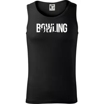 Bowling nápis kuželky - Tílko pánské Core - 2XL ( Černá )