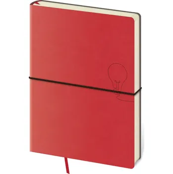 Zápisník linkovaný Helma A5 - Flexio Red