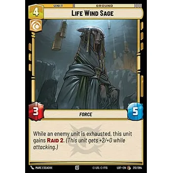 Sběratelská karetní hra Life Wind Sage 212/264 - Legends of the Force Typ karty: Standard