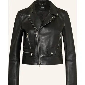 Dámský blejzr Boss Dámská Kožená Bunda Sayuri, černá, 36