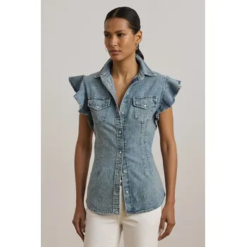 Dámská košile Džínová košile Lauren Ralph Lauren 200963923 modrá 55J, vel. 36