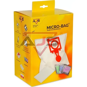 Sáček do vysavače AJS Micro S-BAG - sáčky pro vysavače Zelmer Jupiter, Magnat, Solaris - 12 ks + 1x filtr + 3x vůně