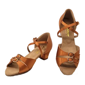 Dívčí obuv H-dance,H-DANCE G2176 taneční obuv dívčí G2176, tělová satén 35.5