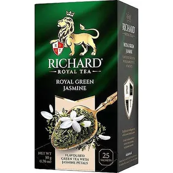 Čaj RICHARD Royal GREEN Jasmine 50 g (25 sáčků, zelený čaj)