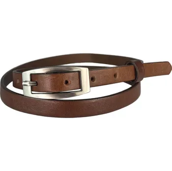 Opasek PENNY BELTS Kožený opasek 15-2-48 hnědý - 105 cm