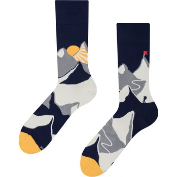 Veselé bambusové ponožky Horský západ slunce