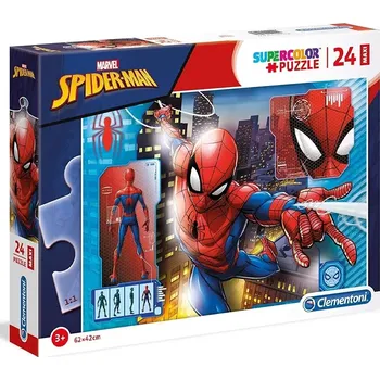 Puzzle CLEMENTONI Spiderman: Super Hero MAXI 24 dílků