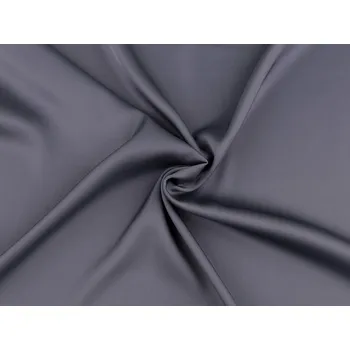 Satén Armano elastický / imitace hedvábí, barva 12 (75) šedá