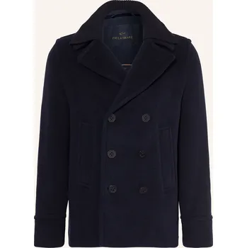 Pánský zimní kabát Paul & Shark Pánský Caban Kabát S Odnímatelným Límcem, tmavě...