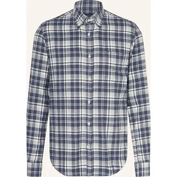 Pánská košile Paul & Shark Pánská Flanelová Košile Comfort Fit, tmavě modrá...