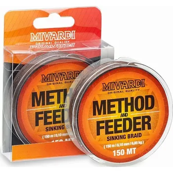 Rybářská šňůra Potápivá Šňůra Mivardi Method & Feeder Sinking Braid 150m 0,14mm/8,95kg