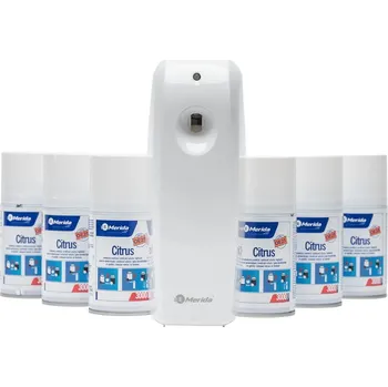 Osvěžovač vzduchu Elektronický osvěžovač vzduchu LCD + 6 náplní s vůní Merida CITRUS
