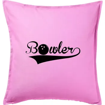 Polštář Bowler - Polštář 50x50 - 50x50 - Pouze potah ( Růžová )