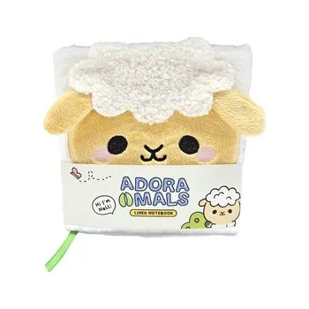 plyšák Plyšový zápisník Adoramals zvířátka - Ovečka