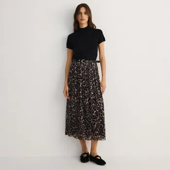 Dámská sukně Reserved - Plisovaná sukně s páskem - vícebarevná - 7083B-MLC - 7083B-MLC-XL-5